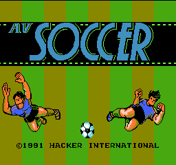AV Soccer (Japan) (Unl) Title Screen